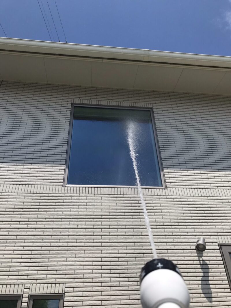 Ｆｉｘ窓の水洗い